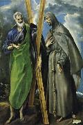 unknow artist Hl. Andreas and Hl. Franziskus, el Greco(1540-1614) painting